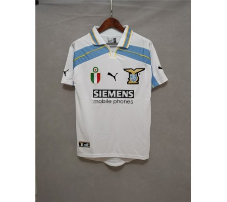 Lazio 00/01 Away White Soccer Jersey